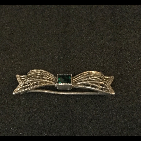 Sterling Ribbon Pin - Picture 2 of 4